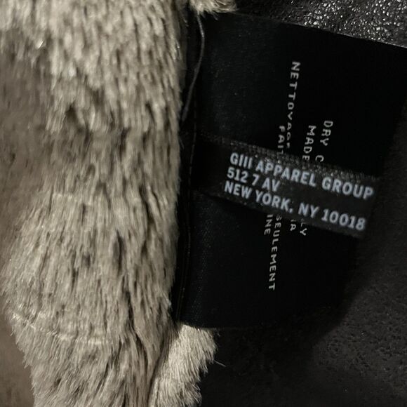 Marc New York Andrew Marc Dark Brown Faux Fur & Suede Festival Vest Womens M - Picture 9 of 9